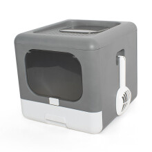 Cat Toilet Enclosed PP Odourless Foldable Anti