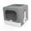 PP Enclosed Cat Litter Box Odourless Foldable Anti 8