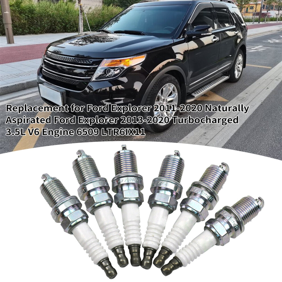 Iridium Spark Plug 6Pcs Replacement For Ford Explorer 2011-2020 3.5L V6 9391385935126