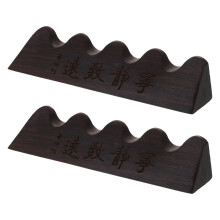 4Pcs Black Wood Brush Rest Stand - Calligraphy & Watercolor Pen Holder