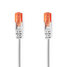 Cat6 -Netzwerkkabel | RJ45 männlich | RJ45 männlich | U/UTP | 20,0 m | Runde | PVC | Grau | Etikett