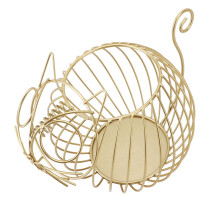 Goldener Cartoon-Kätzchen-Pod-Halter 27x19,5x19 cm