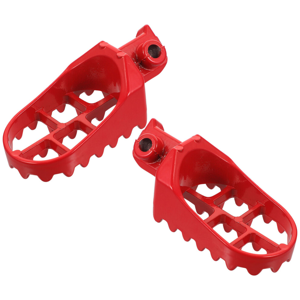 5Sets Front Foot Pegs Aluminum Motorcycle Motocross Skid Resistant Red 3664180206576