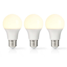 LED-lámpa E27 | A60 | 4,9 W | 470 lm | 2700 K | Varm Vit | Retrostil | Matt | 3 st.