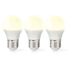 LED-lámpa E27 | G45 | 4,9 W | 470 lm | 2700 K | Varm Vit | Retrostil | Matt | 3 st.