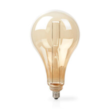 Lámpara globo LED E27 | PS165 | 3,5 W | 120 lúmenes | 1800K | Dimbar | Acabado dorado medio | Retrostilo | 1º.