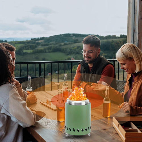 Wood-Burning Tabletop Fire Pit Portable 2
