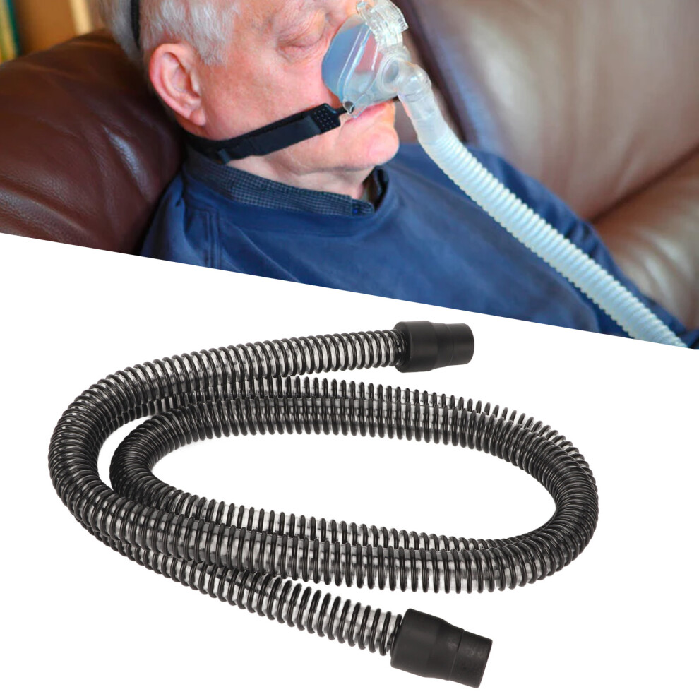 Black High Flexibility Breathing Machine Hose - 1.8M, Abs Replacement Tube
