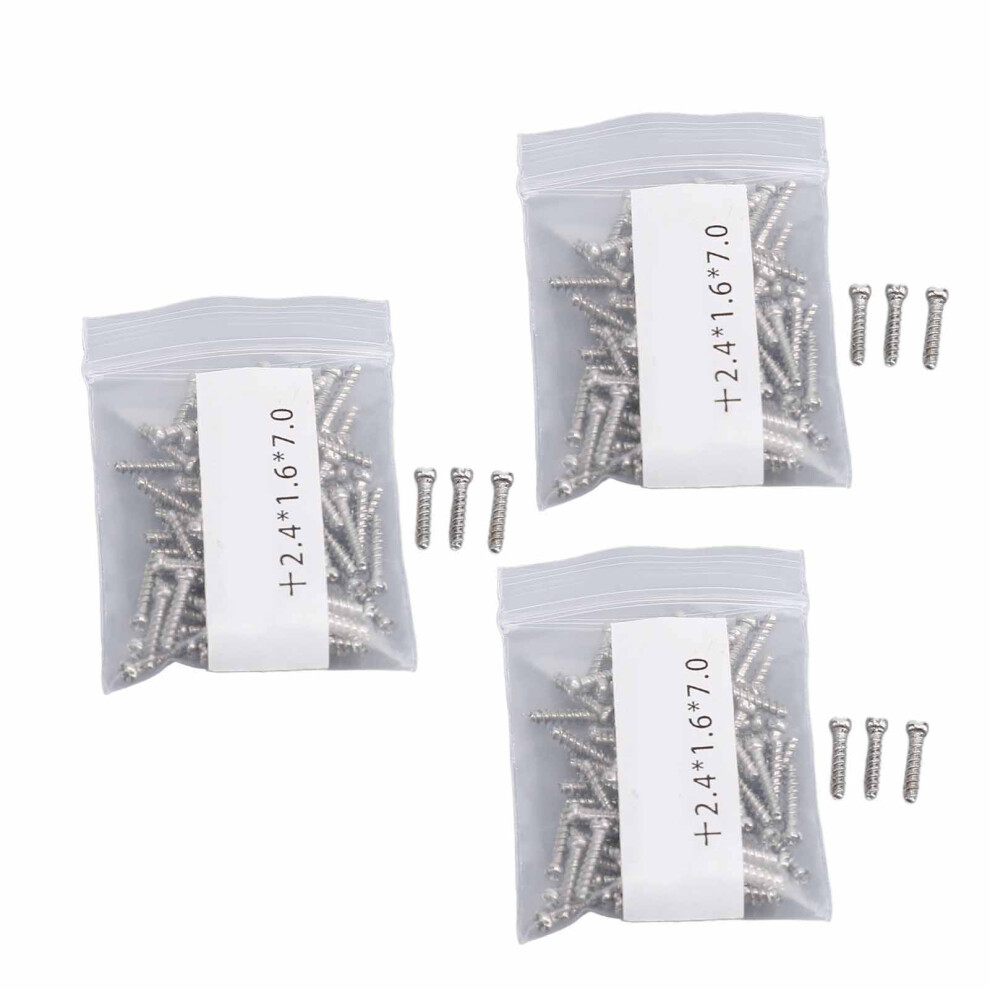 300 Pcs Metal Eyeglasses Hinge Screws Repair Kit 0.09 X 0.06 X 0.28 In 3751384768570