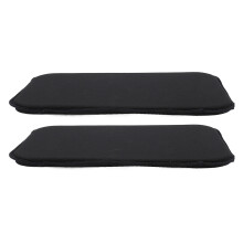 2 pezzi Pannello laterale di compressione addominale 21x11.5cm Nero