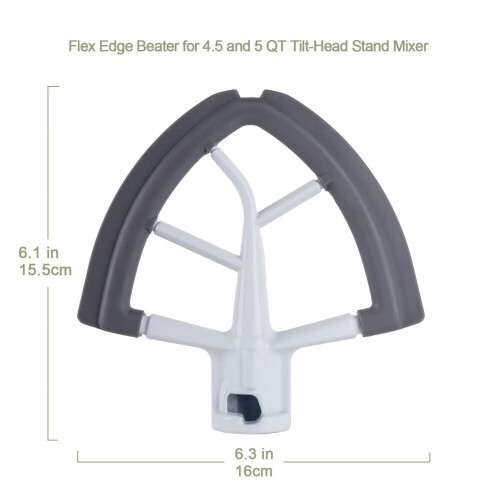Αναδευτήρας Flex Edge Συμβατός με αναδευτήρες KitchenAid με κλίση 4,5–5Qt, με αναδευτήρα με 2