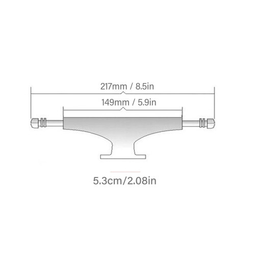 Efficient Skateboard Trucks, Rustproof Aluminum Construction, Hollow Design For Enhanced Performance 1