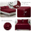 Burgundy Comforter Set 7-Piece Oeko-TEX Certified 3
