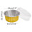 Mini aluminum foil cupcake liners round 20 pcs 2