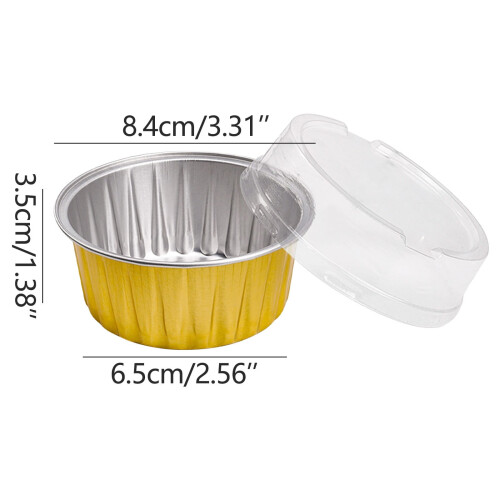 Mini aluminum foil cupcake liners round 20 pcs 1