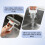 Mini foldable sponge mop self-squeezing 3 heads 3