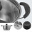 Stainless Steel Saucepan Heavy Bottom 1 Pack 6
