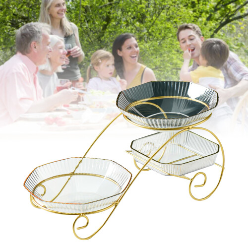3 Layer Clear Fruit Plate Household
