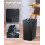 Bathroom trash can plastic pop-up lid 4-gallon 2-pack black 3