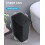 Bathroom trash can plastic pop-up lid 4-gallon 2-pack black 5