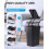 Bathroom trash can plastic pop-up lid 4-gallon 2-pack black 7
