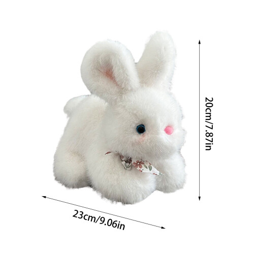 Jucărie de pluș Iepure Alb Moale 23 cm 1