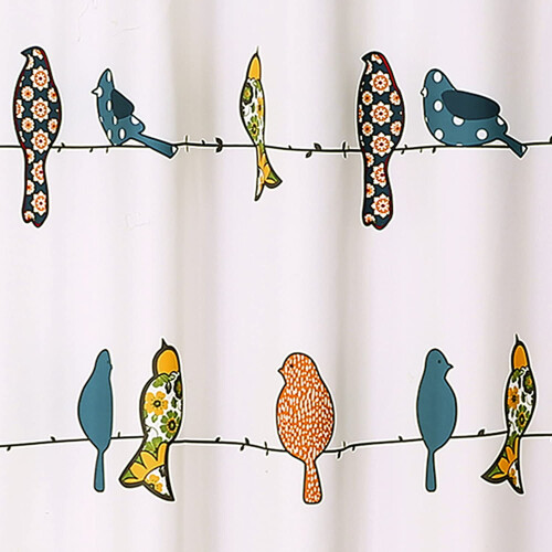 Rowley Birds Shower Curtain 72 x 72 in Polyester 2