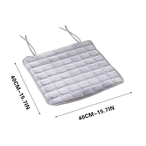 Cuscino sottile per sedia con lacci, 40x40 cm. 1