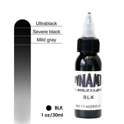 Tattoo Ink Black Stable Natural Coloring 30ml 1