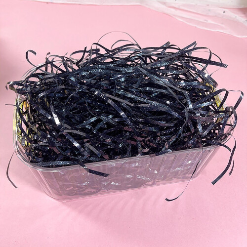 100g λαμπερό χρυσό μετάξι Rafia Grass Crinkle Cut κομμάτια χαρτιού για γέμιση κουτιού δώρου 2