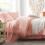 Queen Comforter Set Pink Seersucker 7-Piece 4