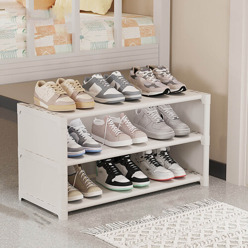 Dormitory Multi-Layer Shoe Rack – Space-Saving Under-Bed/Table Storage Organizer (Narrow, Easy Assembly) 2