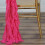 Curly Chiffon Chair Sash Fuchsia 2