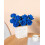12pcs Royal Blue Artificial Roses with Stems 3