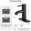 Black Bathroom Faucet Single Handle Matte Black 1 or 3 Hole 4