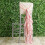 BalsaCircle Blush Premium Solid Curly Chiffon Chair Noshes Wedding Slipcovers 2