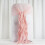 BalsaCircle Blush Premium Solid Curly Chiffon Chair Noshes Wedding Slipcovers 3