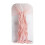 BalsaCircle Blush Premium Solid Curly Chiffon Chair Noshes Wedding Slipcovers 4