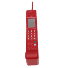 Retro Eisen Altmodisches Telefon rot für Fotografie