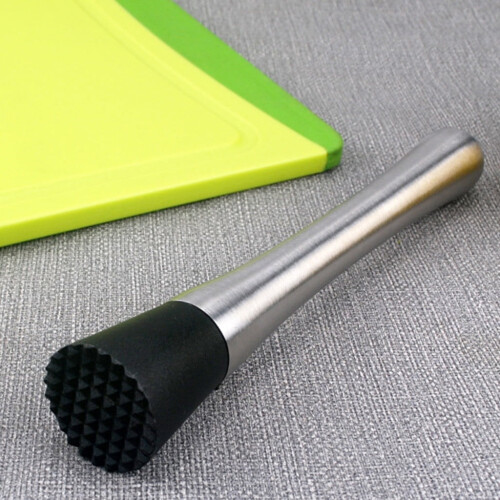 Stainless Steel Bar Muddler – Home Bar Tool for Mojitos & Fruit Drinks, Compatible with Various Containers 2