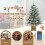 Artificial Christmas Tree 4 ft Pre-Lit 100 LEDs Green White 2