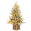 Artificial Christmas Tree 4 ft Pre-Lit 100 LEDs Green White 6