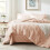 Pink Seersucker Comforter Set 7-Piece 2
