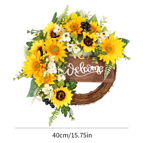 Artificial Sunflower Garland 40cm Multicolour 1