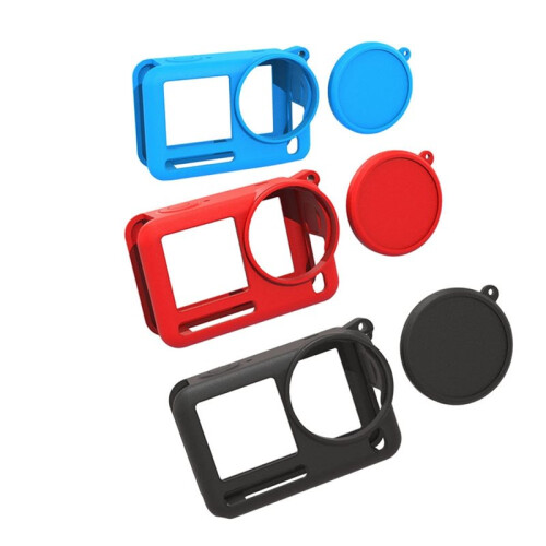 Silicone Case for  Action 6 Action Camera Full Protective Frame Case Anti-Scratch Camcorder Housing Case Black 1