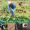 Garden Hoe Tool  Stirrup Loop Weeding Tool Triangle  Weeding Hoe with Long Handle Ergonomic for Garden 1.2m 9