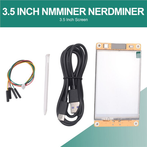 NMMiner NerdMiner V2 Hashrate Lucky Miners ESP32 Tela Inteligente de 3,5 Polegadas Crypto Solo Lottery 960KH/S Bitcoin Board 1
