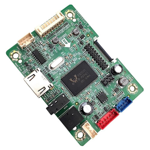 Placa Controladora RTD2555V1.0 Compatível com  e Placa-Mãe com Áudio. Definição EDP. Placa-Mãe Sem Necessidade de Driver. 1