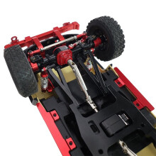 Per 1/12 MN82T LC79 MN82S MN82Pro MN82 RC Car Upgrade Bridge Pull Rod Ammortizzatore Sterzo Kit di Montaggio