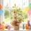 Arbre à œufs de Pâques en pot, décoration 1 pièce 6